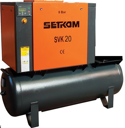 SVK 20-T TANK MOUNTED SCREW COMPRESSOR