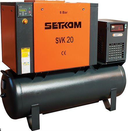 SVK 20-TK TANK MOUNTED SCREW COMPRESSOR